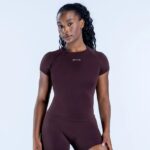 DFYNE Short Sleeve Top and Shorts/Leggings Set- Seamless shaping design, hip-lifting design, suitable for yoga, fitness, cycling, hiking, running, sports, outdoor leisure and other occasions - Image 22