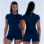 DFYNE Short Sleeve Top and Shorts/Leggings Set- Seamless shaping design, hip-lifting design, suitable for yoga, fitness, cycling, hiking, running, sports, outdoor leisure and other occasions - Image 7