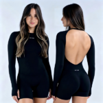 DFYNE Long Sleeve One Piece - Seamless shaping design, hip-lifting design, women's sportswear, suitable for yoga, fitness, cycling, hiking, running, sports, outdoor leisure and other occasions (Copy) - Image 4